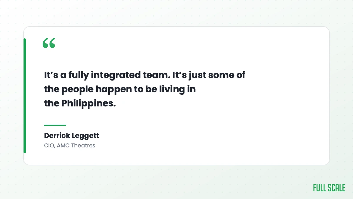 Derrick Leggett, CIO of AMC Theatres, on staff augmentation as a fully integrated team