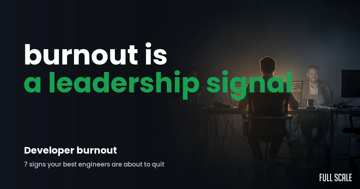 developer-burnout hero, Full Scale