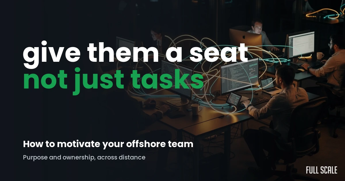 ways-to-motivate-your-offshore-team hero, Full Scale