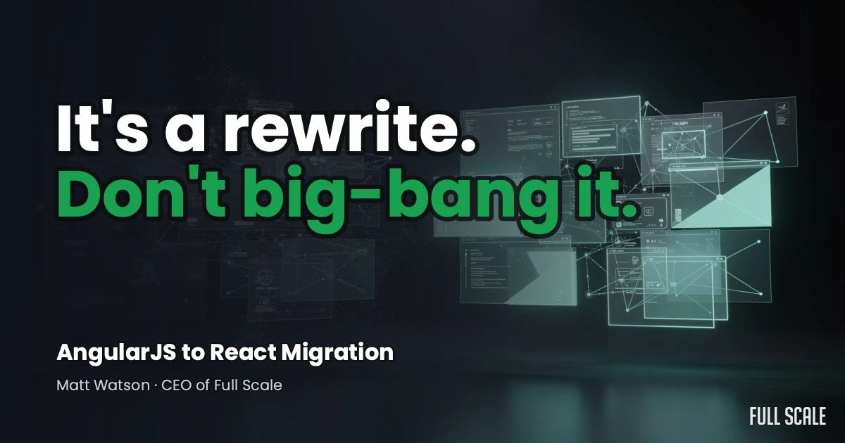 angularjs to react migration hero