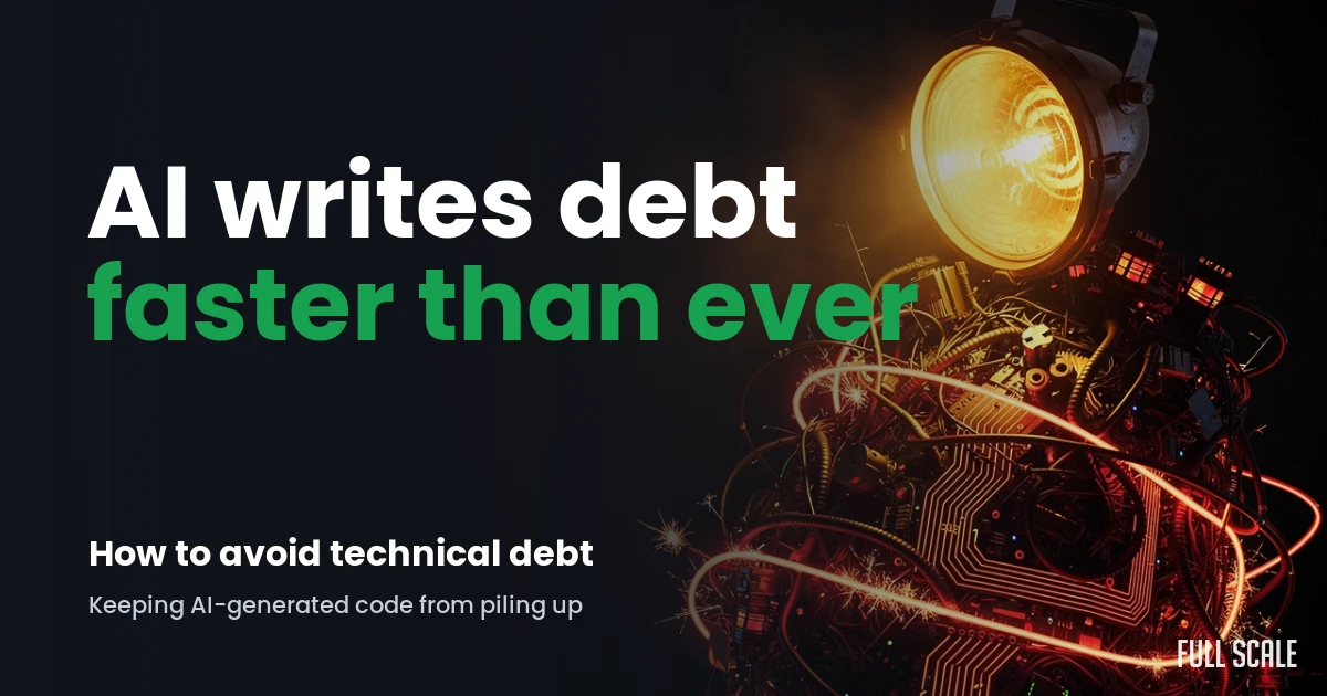 avoid-technical-debt hero, Full Scale
