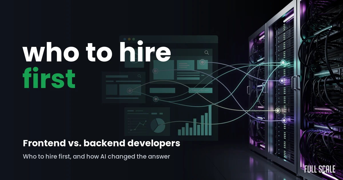 front-end-vs-back-end-software-development hero, Full Scale
