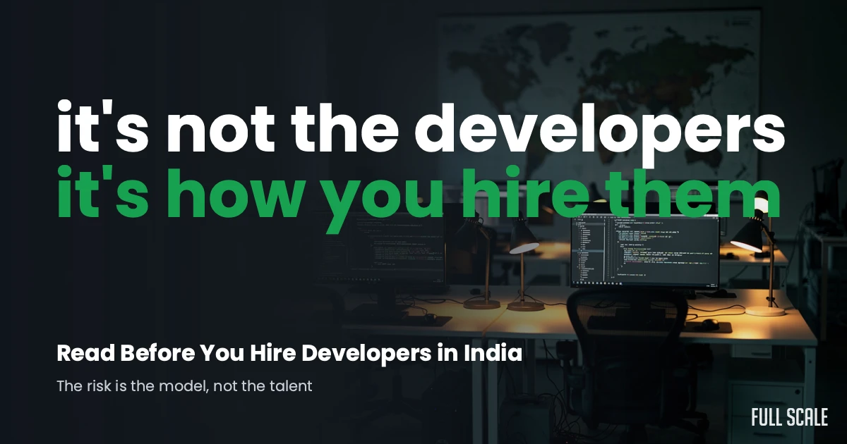 Read Before You Hire Developers in India hero