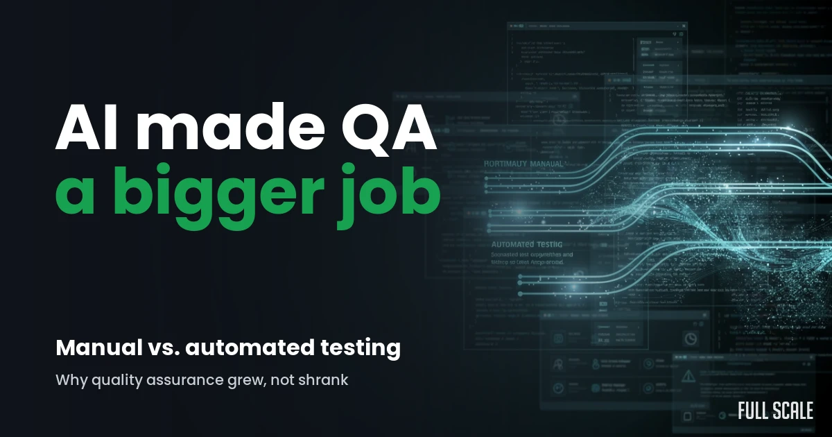 manual-vs-automated-testing hero, Full Scale