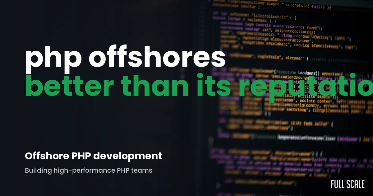 offshore-php-development hero, Full Scale
