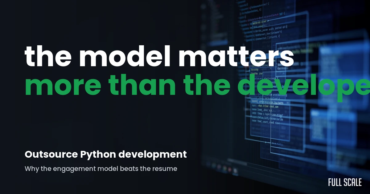 outsource-python hero, Full Scale