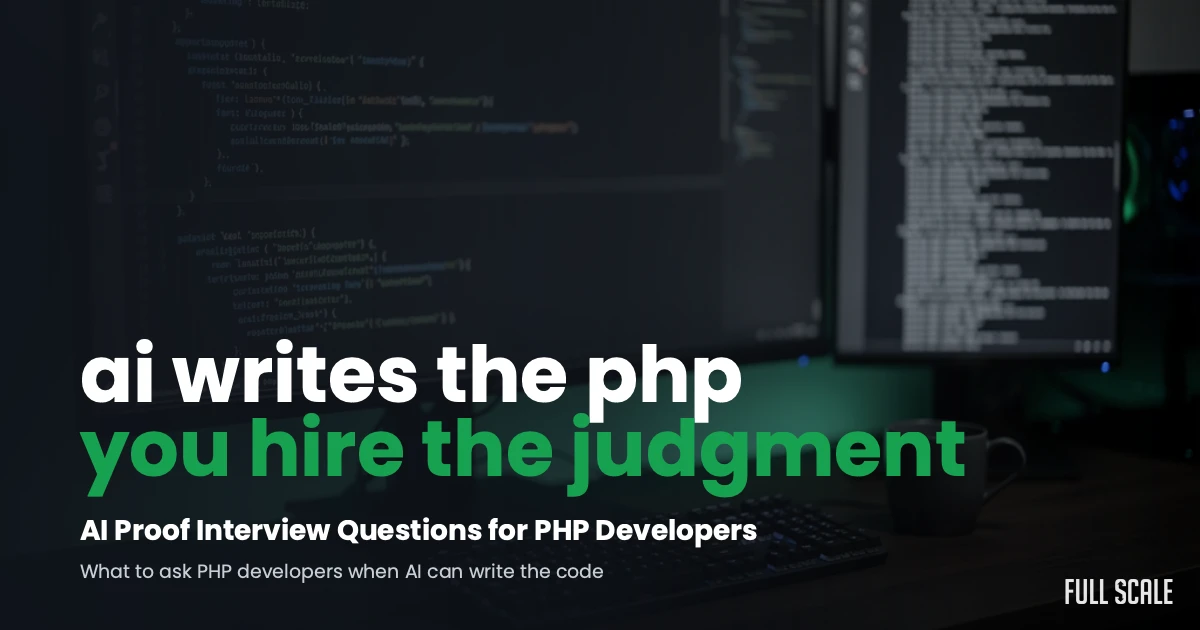 AI proof interview questions for PHP developers