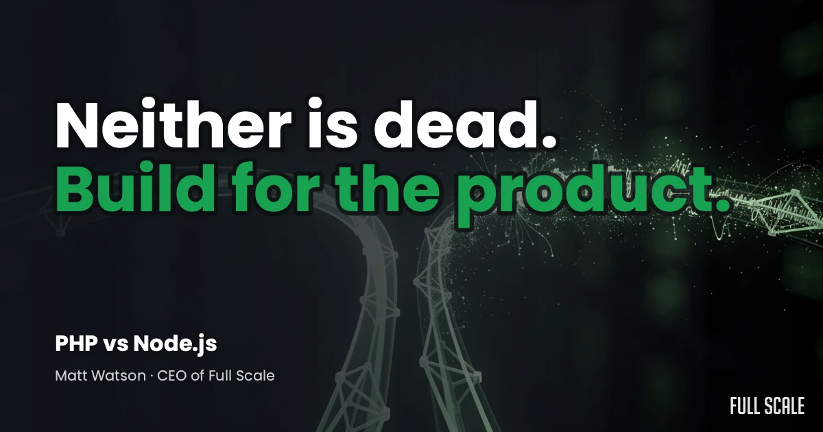 php vs node js hero