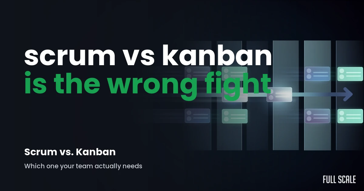 scrum-vs-kanban hero, Full Scale