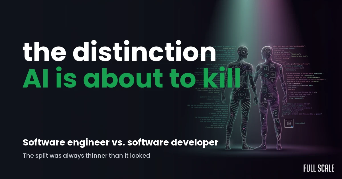 software-engineering-vs-software-development hero, Full Scale