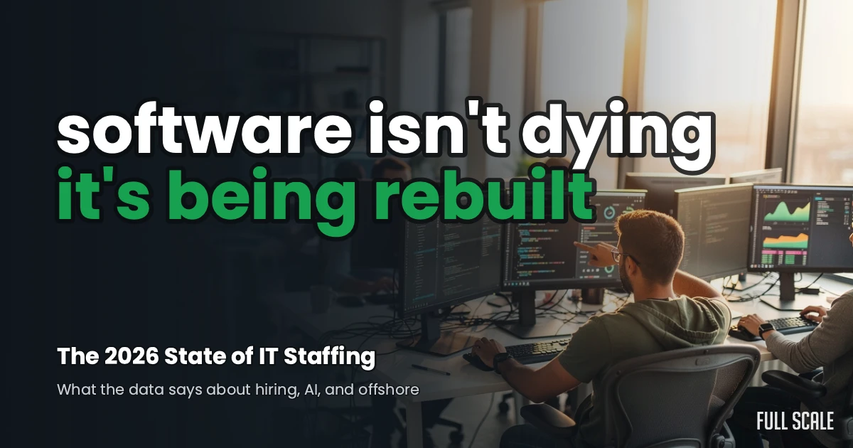 The 2026 State of IT Staffing report by Full Scale.