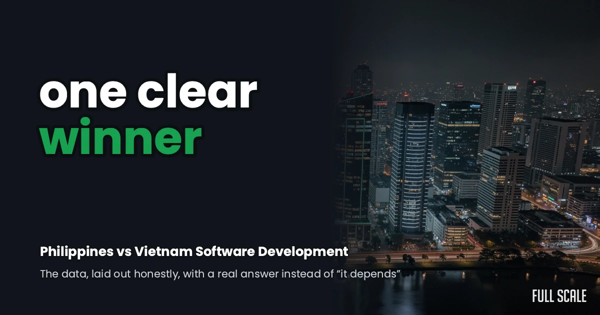 Philippines vs Vietnam software development: one clear winner