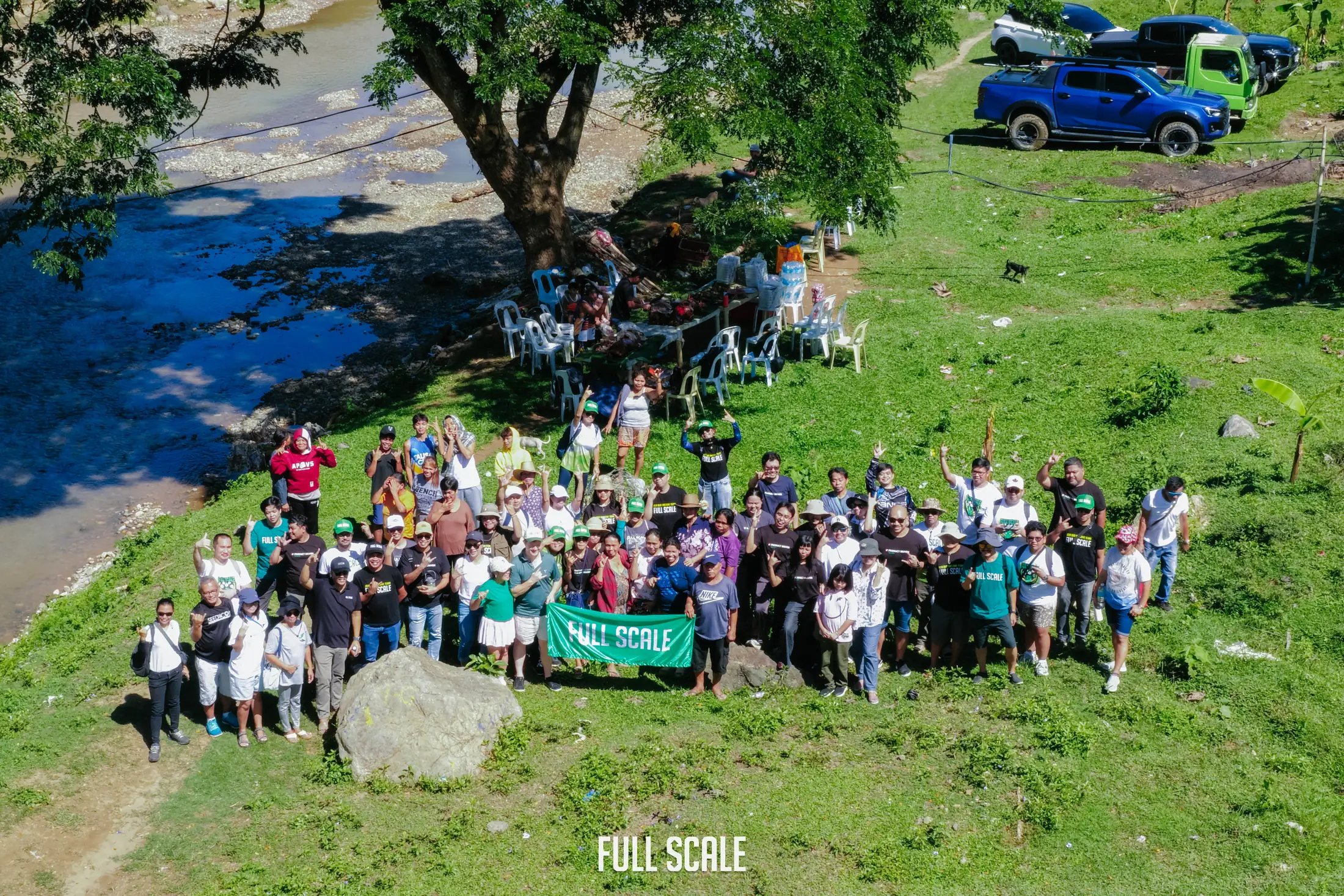 Full Scale team volunteering in the Philippines on CSR Day